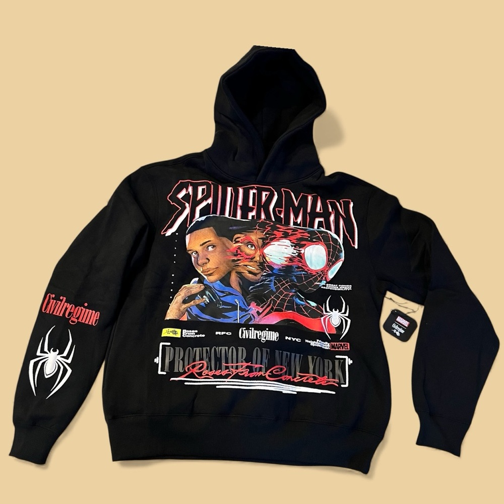 Civil Regime x Marvel Twisted Miles Chaos Spider-Man Graphic Hoodie